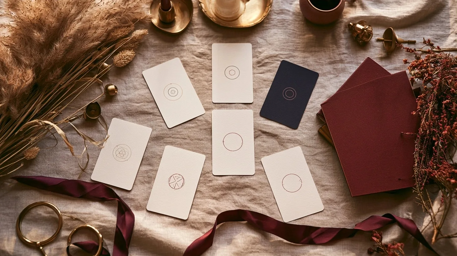 Tirage de cartes abstraites originales disposées selon plusieurs positions
