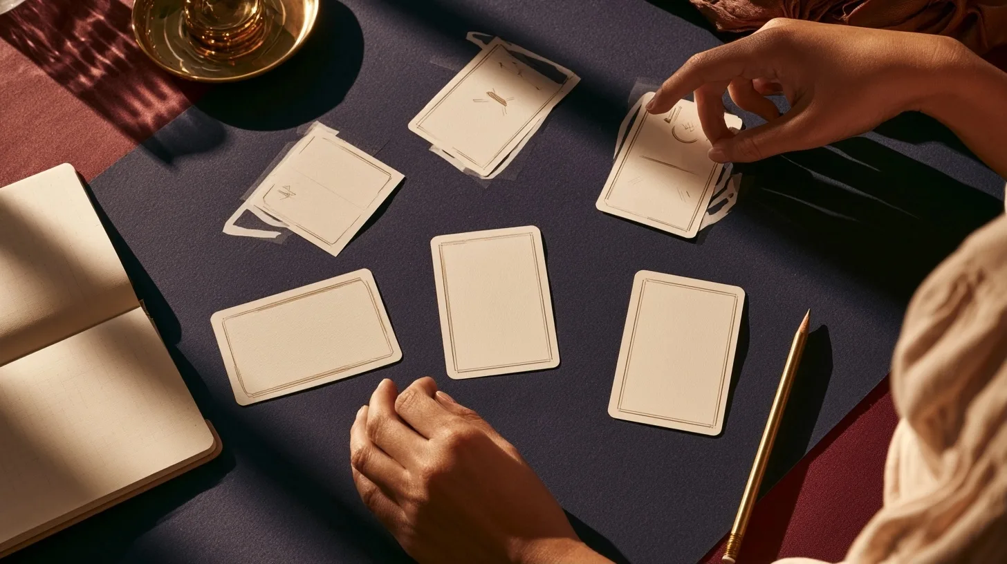 Préparation de plusieurs dispositions pédagogiques avec des cartes abstraites originales