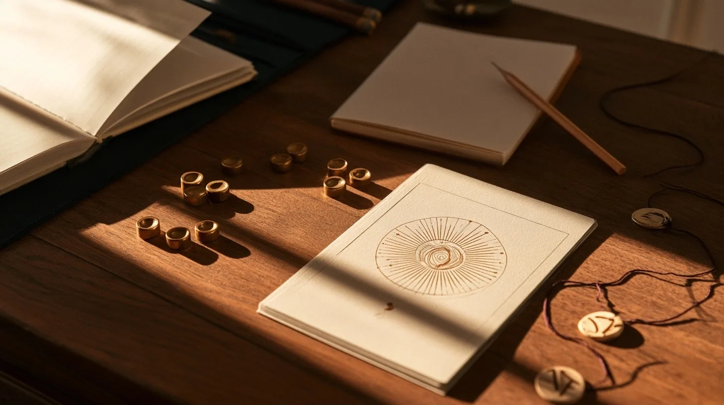Carte symbolique originale, carnet et groupes de jetons illustrent une progression sur plusieurs semaines